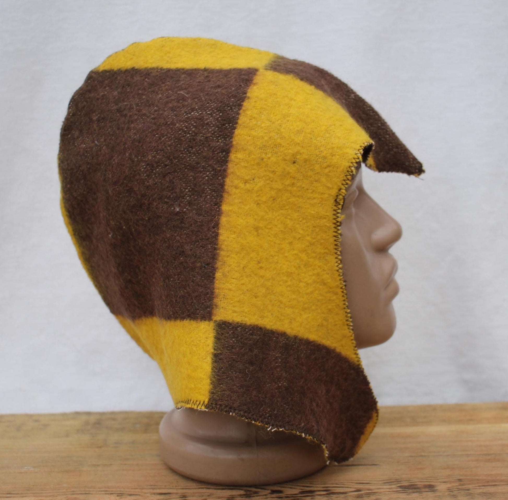 Sauna Hat 100% Natural Wool,sauna hat viking,sauna green hat cool,handmade sauna hat vegan,hat with mitten for a bath,sauna hat for men.