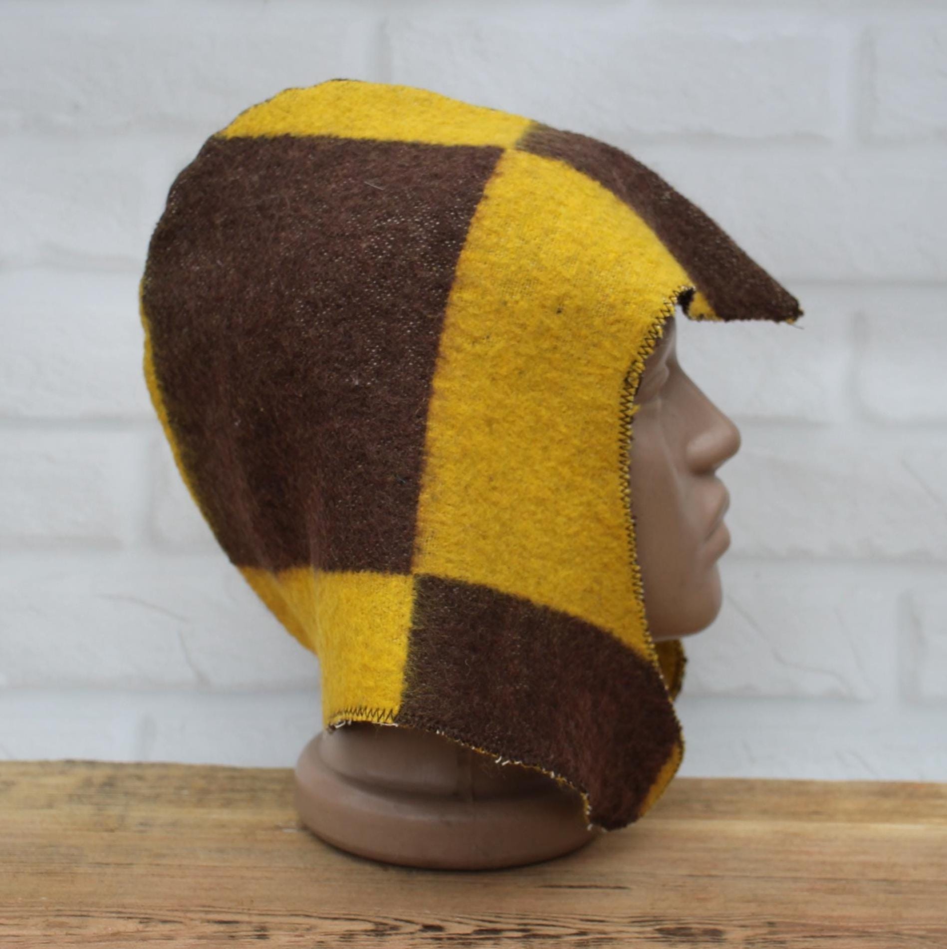 Sauna Hat 100% Natural Wool,sauna hat viking,sauna green hat cool,handmade sauna hat vegan,hat with mitten for a bath,sauna hat for men.