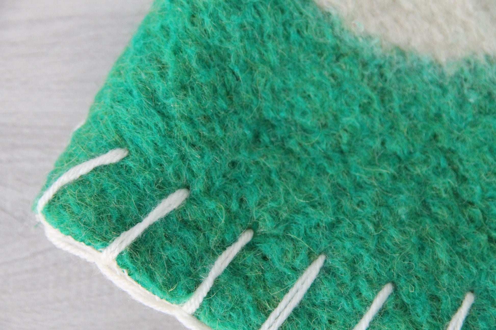 Wool sauna hat mitten mat natural,handmade green felted bath hat, ecoriendly hat recycled blanket cap, gift for sauna lovers.