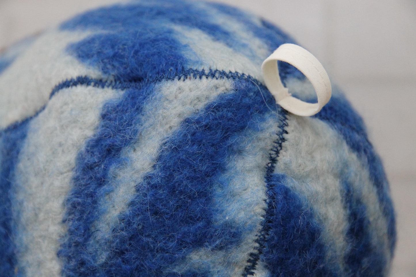 Wool Sauna Hat for Bath, Handmade blue Banya Hat.