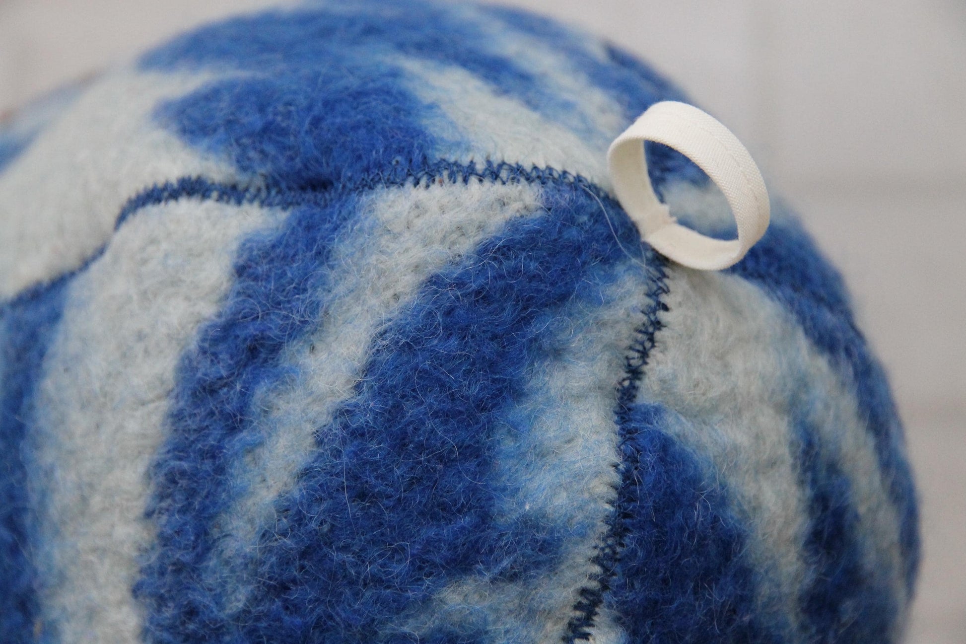 Wool Sauna Hat for Bath, Handmade blue Banya Hat.