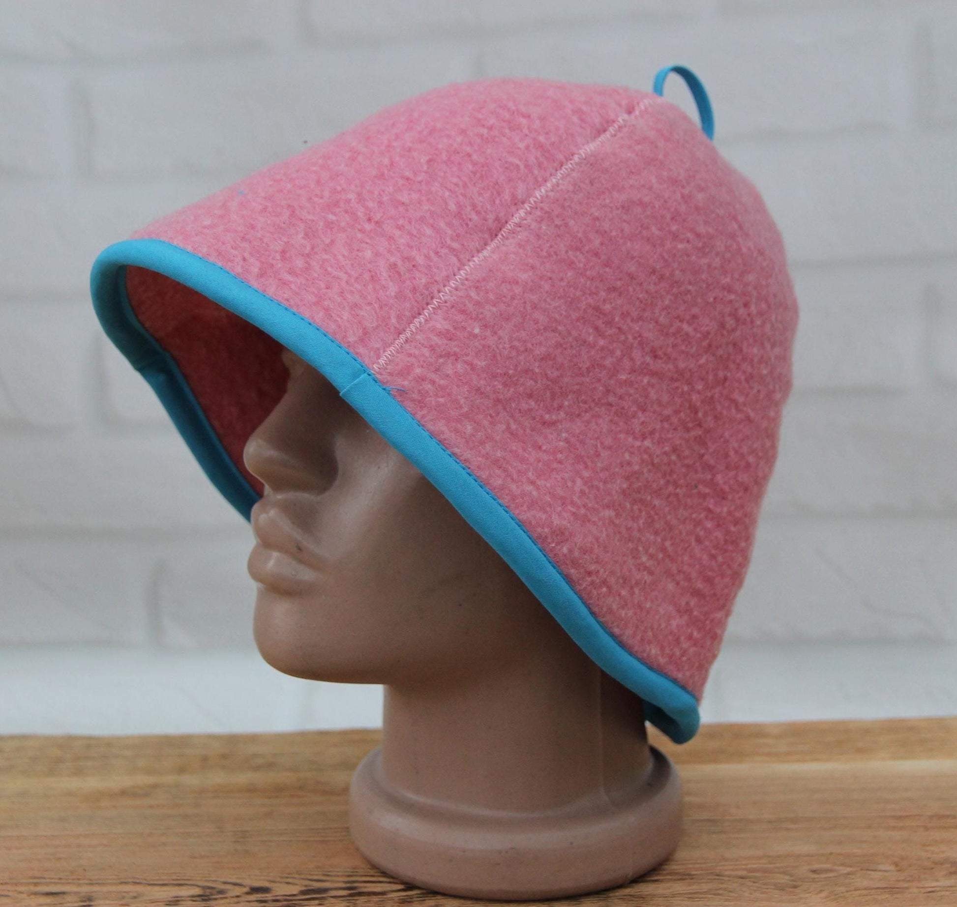 100% wool sauna hat thick,thick large hat for a bath,organic sauna hat,sauna pink hat cool,handmade banya hat vegan, embrodiered sauna hat.