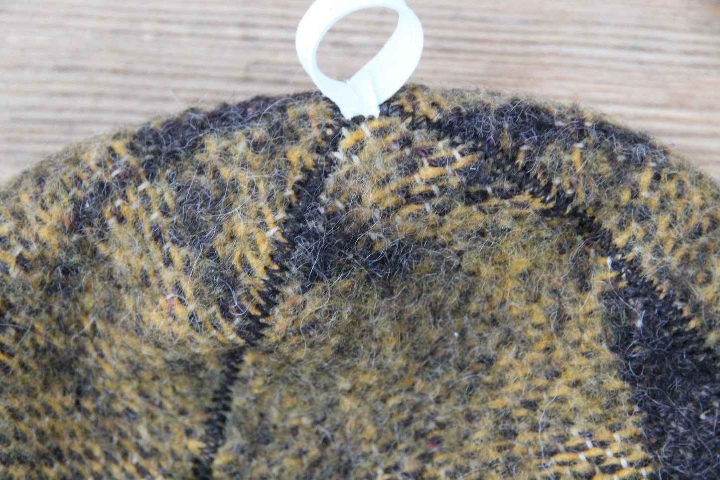 Brown Wool Sauna Hat with Floral, Handmade from Upcycled Vintage Blanket, Unisex Spa Hat,Spa Wellness Accessory,Unique Gift for Sauna.