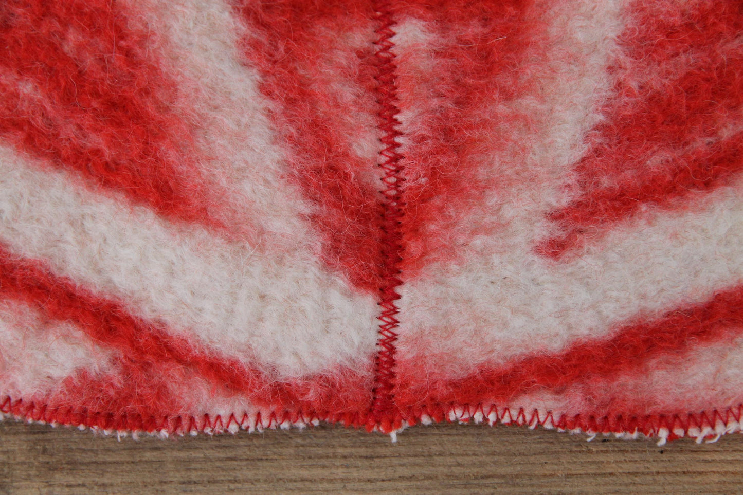 Wool Sauna Hat for Bath, Handmade red Banya Hat.