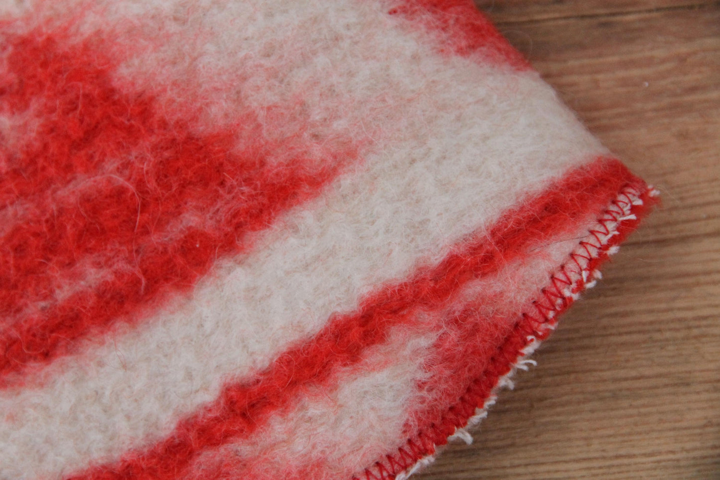 Wool Sauna Hat for Bath, Handmade red Banya Hat.