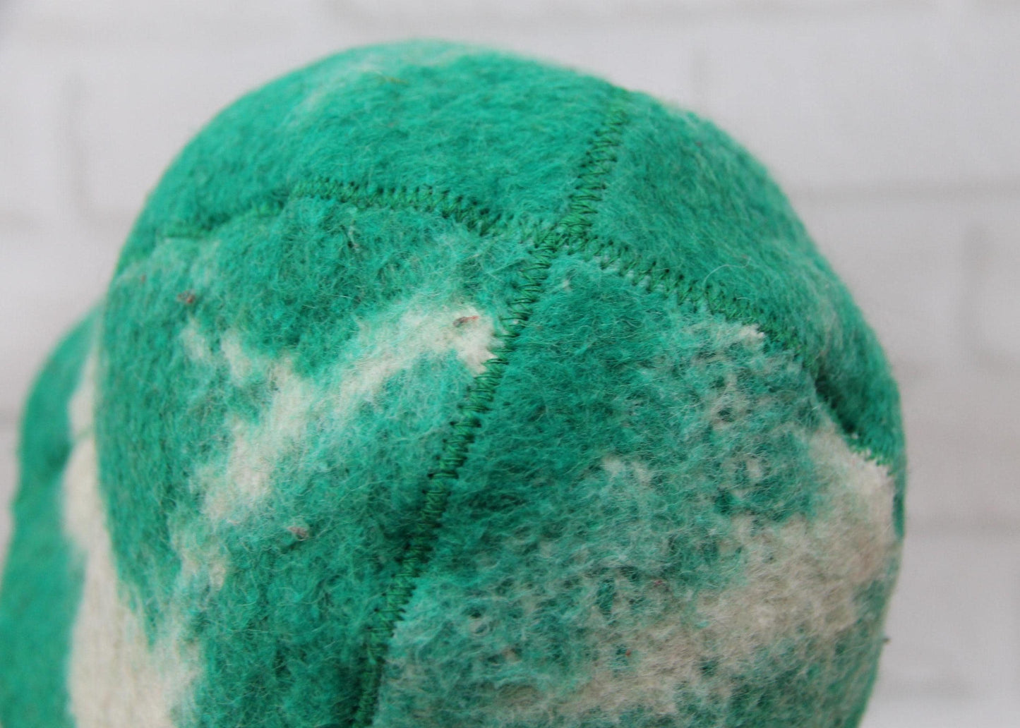 Reversible Vintage Wool Sauna Hat, Handmade Bucket Hat, Upcycled Blanket Hat, Green Checkered Hat.