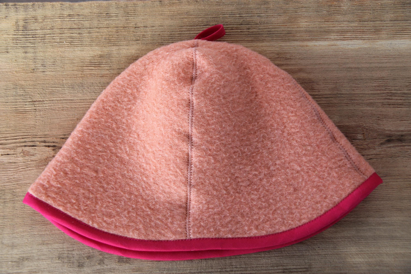 100% wool sauna hat thick, large hat for a bath,embrodiered organic sauna pink hat cool, handmade banya hat.
