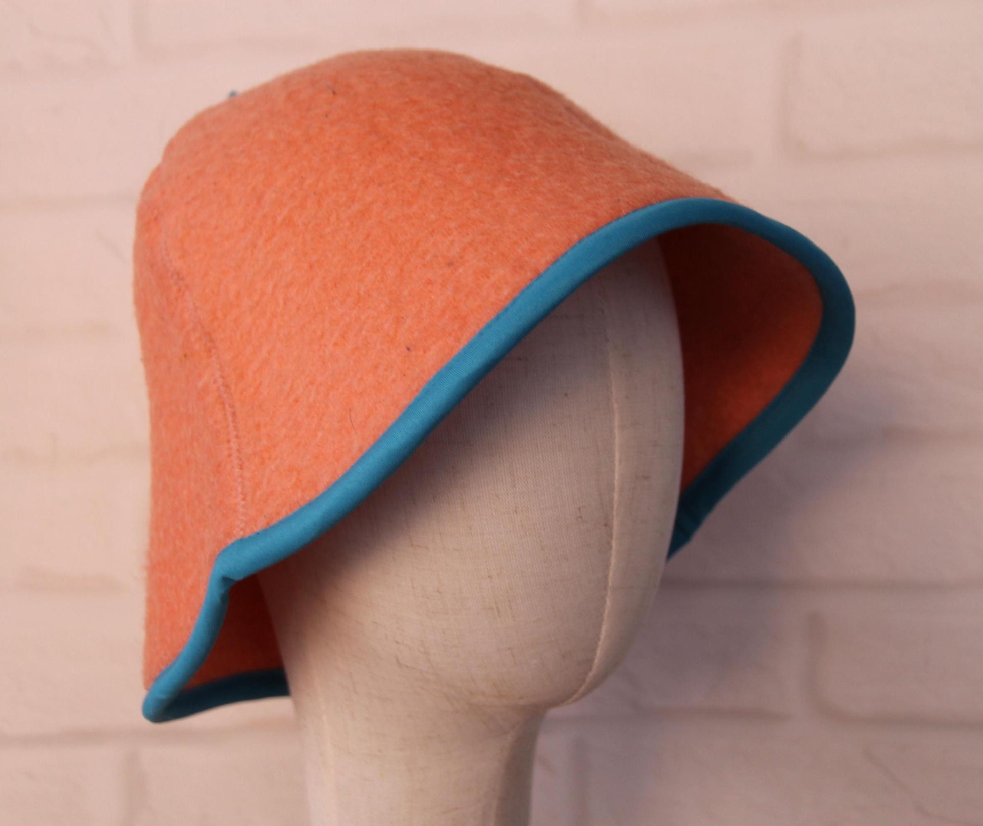 100% wool sauna hat thick, large hat for a bath,embrodiered organic sauna pink hat cool, handmade banya hat.