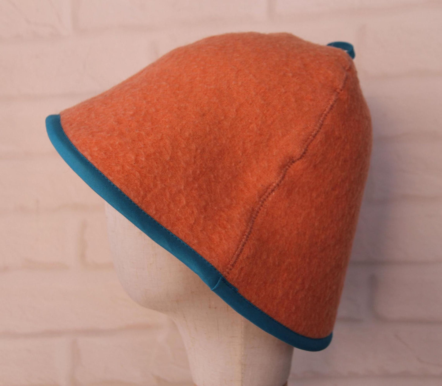 100% wool sauna hat thick, large hat for a bath,embrodiered organic sauna pink hat cool, handmade banya hat.