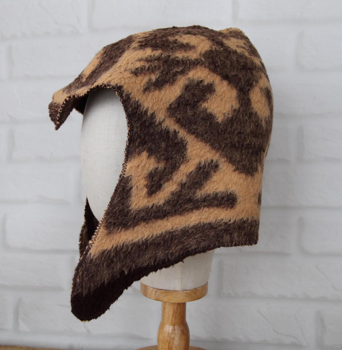 Sauna Hat 100% Natural Wool, handmade cool brown sauna hat viking, sauna hat for men.
