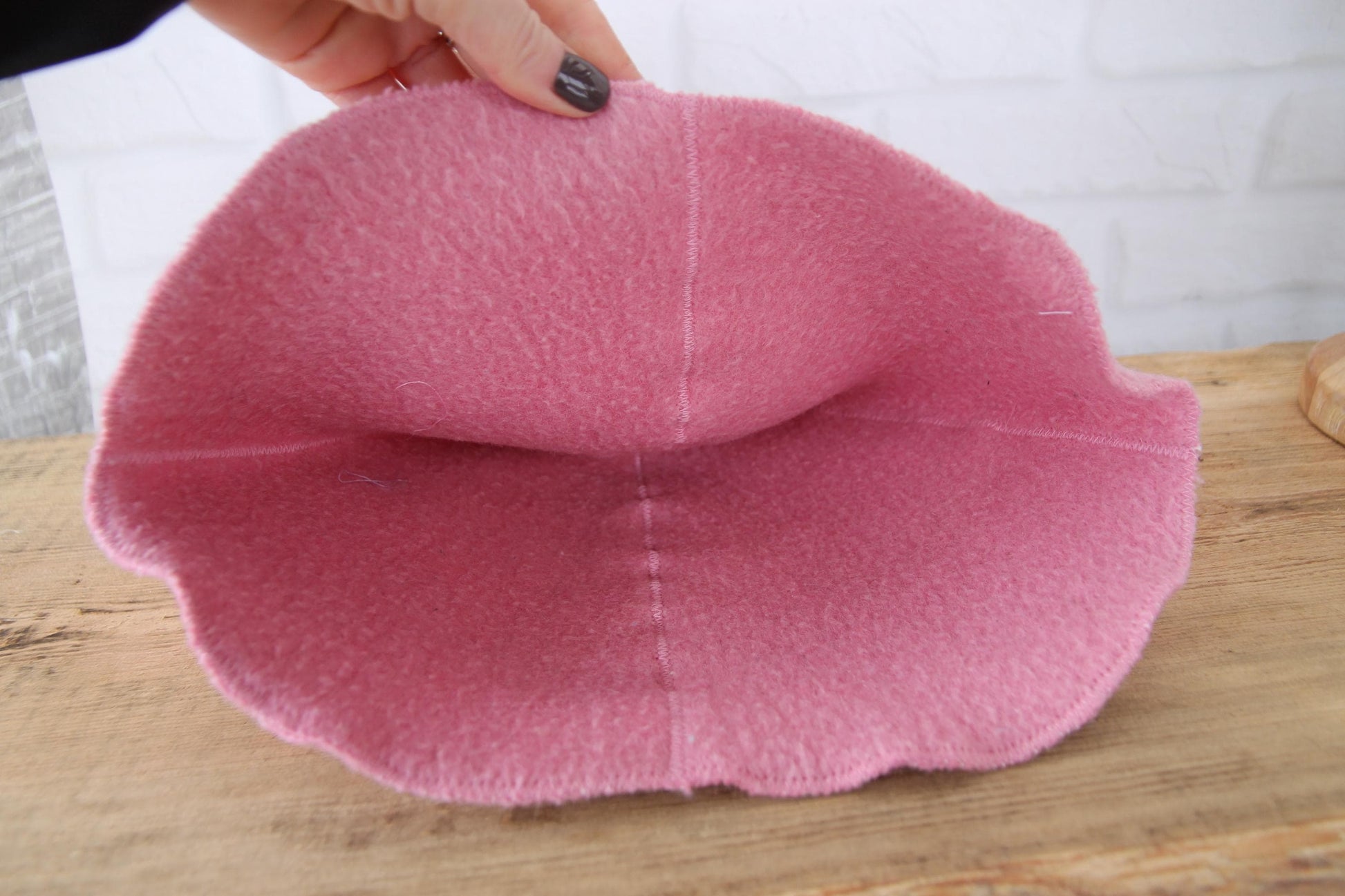 100% wool sauna hat thick, large hat for a bath,embrodiered organic sauna pink hat cool, handmade banya hat.