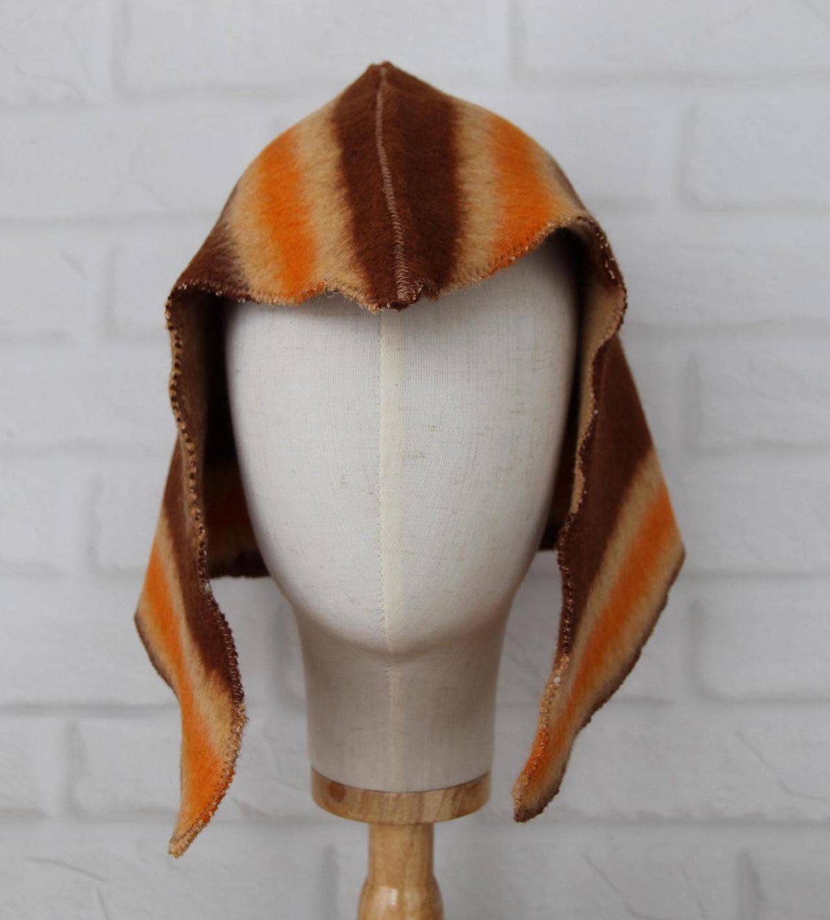Sauna Hat 100% Natural Wool, handmade cool brown sauna hat viking, sauna hat for men.