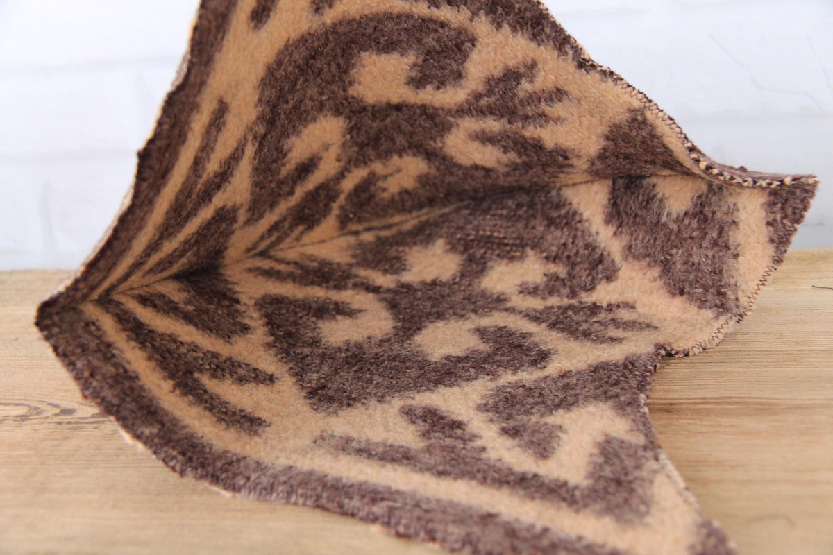 Sauna Hat 100% Natural Wool, handmade cool brown sauna hat viking, sauna hat for men.
