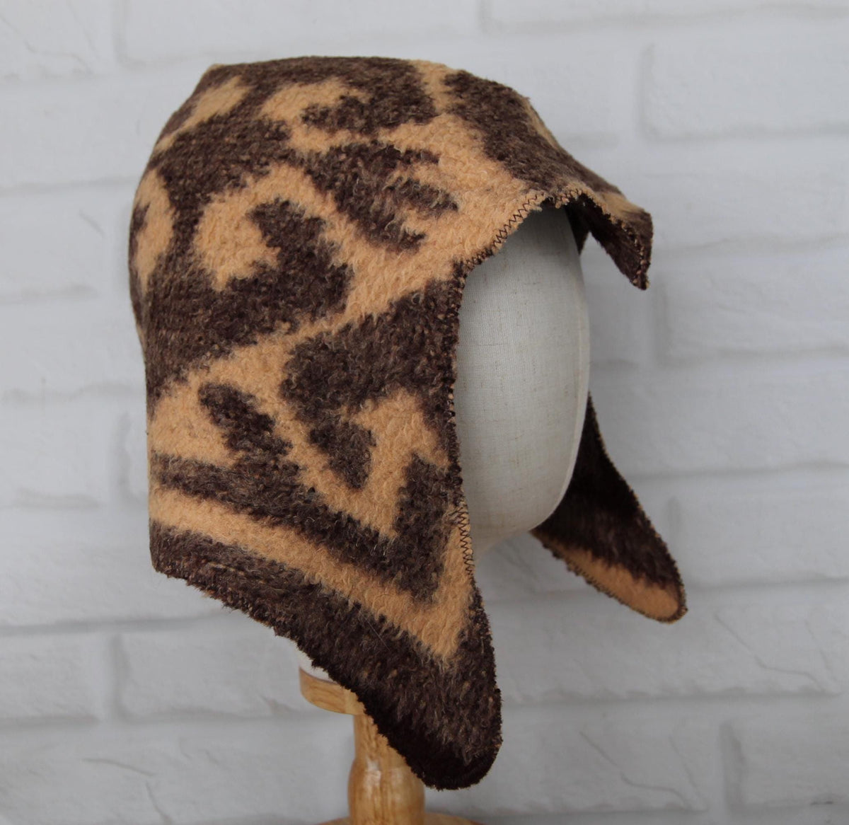Sauna Hat 100% Natural Wool, handmade cool brown sauna hat viking, sauna hat for men.