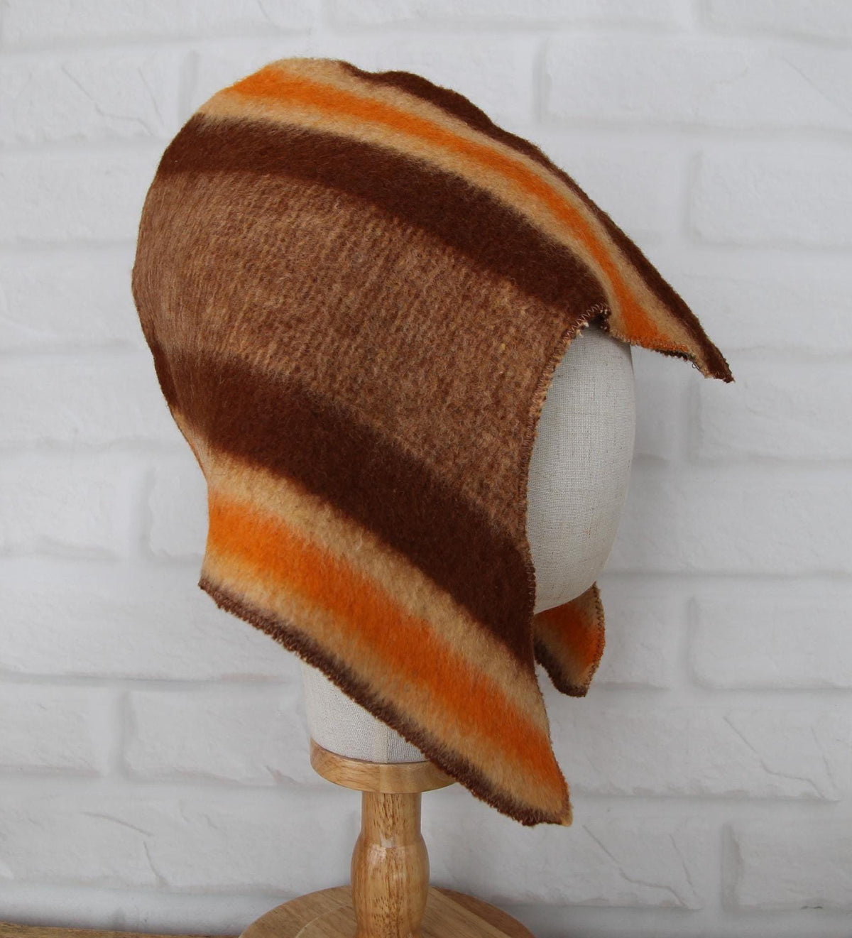 Sauna Hat 100% Natural Wool, handmade cool brown sauna hat viking, sauna hat for men.