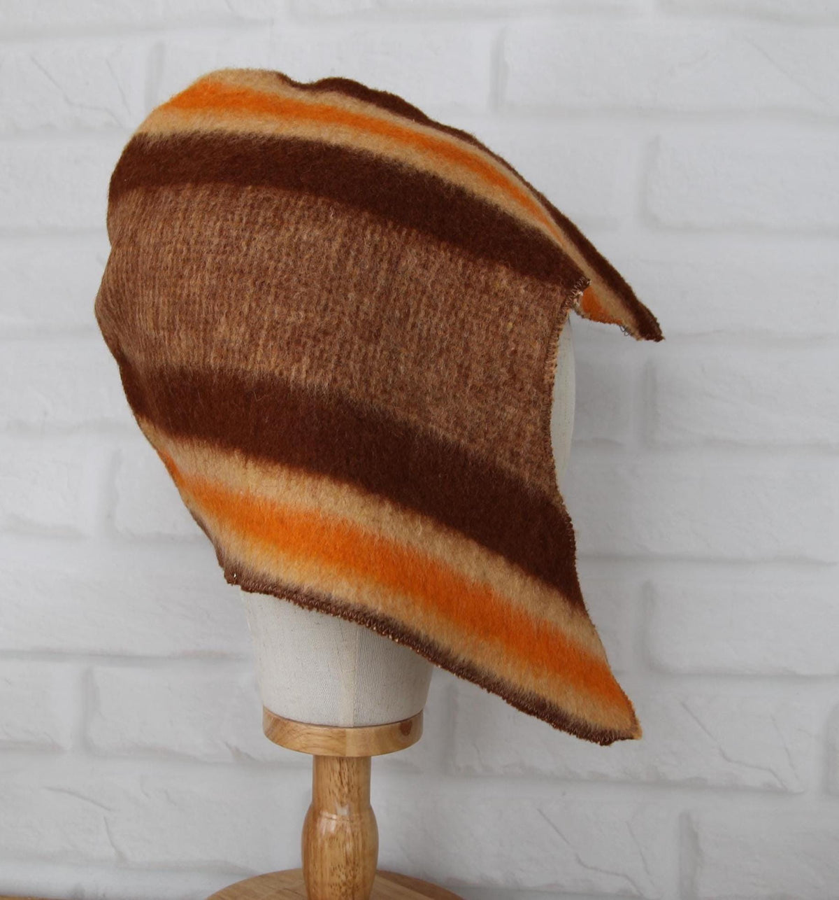 Sauna Hat 100% Natural Wool, handmade cool brown sauna hat viking, sauna hat for men.