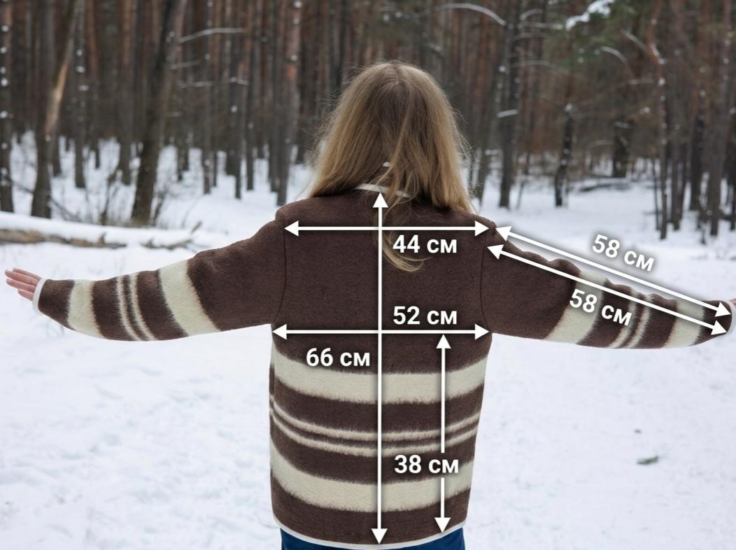 Upcycled Wool Blanket Coat size M, Handmade Boho Winter Jacket, Sustainable Recycled Outerwear
