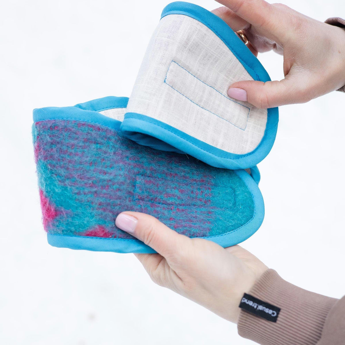 Upcycled Wool Blanket Headband – Cozy Winter Ear Warmer