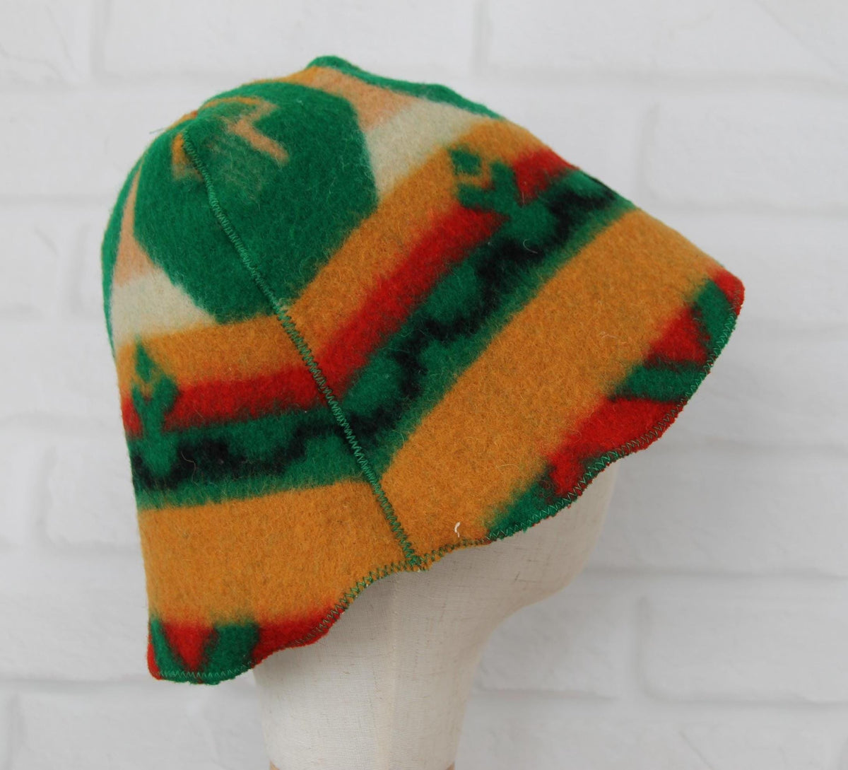 Wool sauna hat thick and mitten, green hat for a bath, organic sauna hat, sauna hat cool, handmade sauna hat vegan,banya, sauna accessories