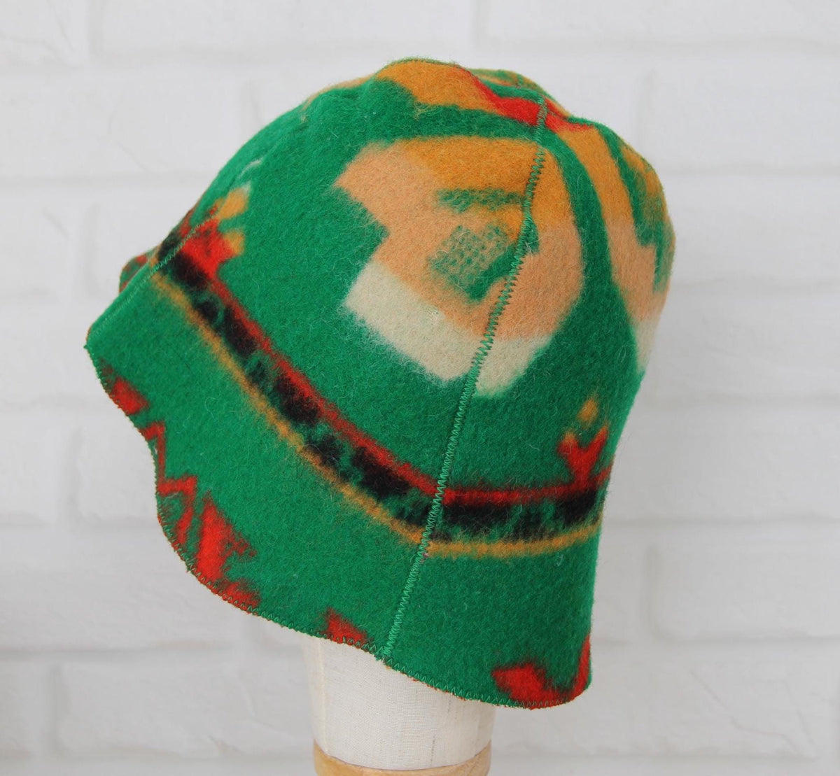 Wool sauna hat thick and mitten, green hat for a bath, organic sauna hat, sauna hat cool, handmade sauna hat vegan,banya, sauna accessories