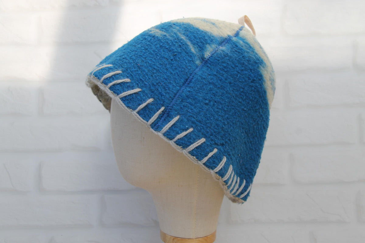 Elevate Your Sauna Ritual , Upcycled Wool Sauna Hat
