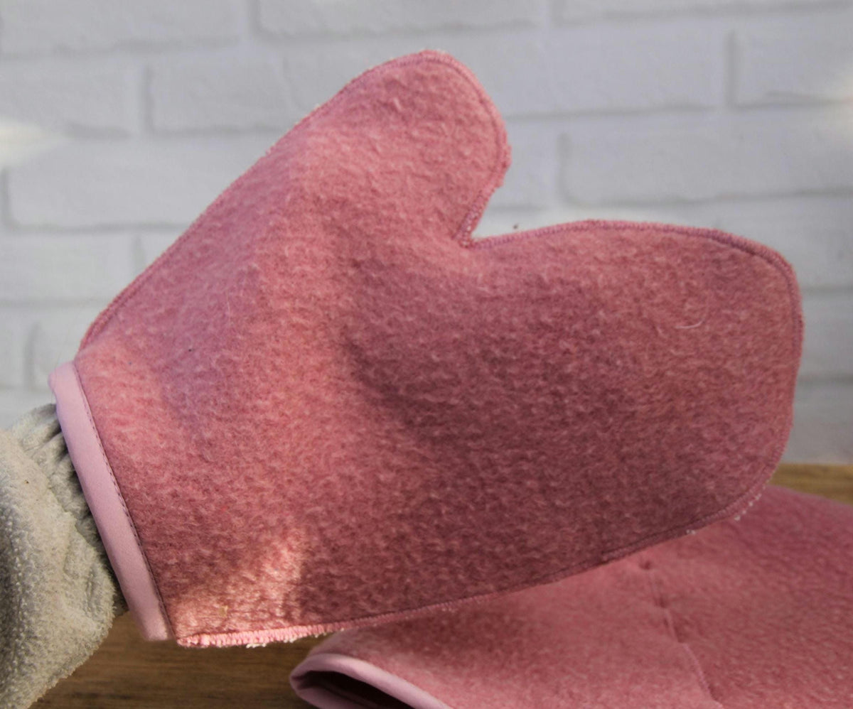 Elevate Your Spa Ritual: Dusty Rose Felt Sauna Set