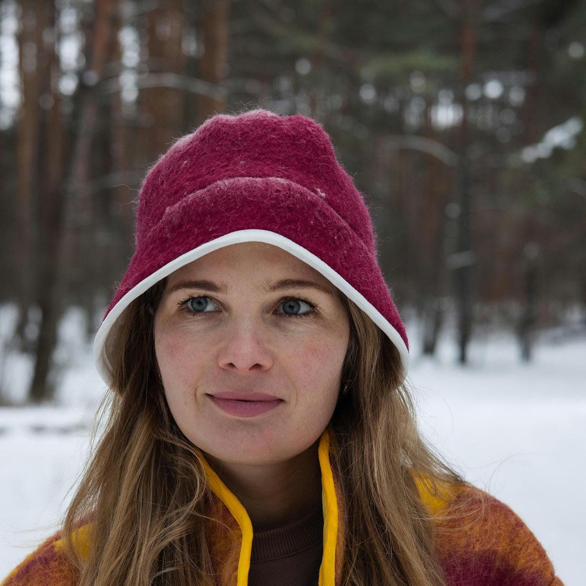 Cozy Vintage Wool Blanket Bucket Hat | Sustainable Winter Cloche | Repurposed Heritage Wool
