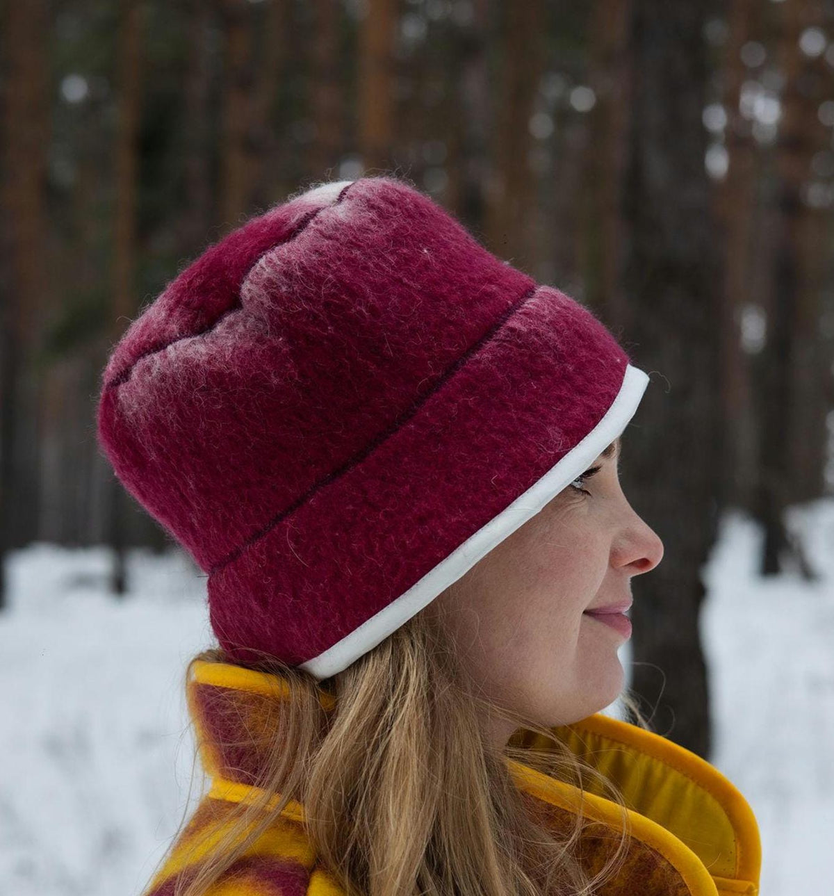 Cozy Vintage Wool Blanket Bucket Hat | Sustainable Winter Cloche | Repurposed Heritage Wool