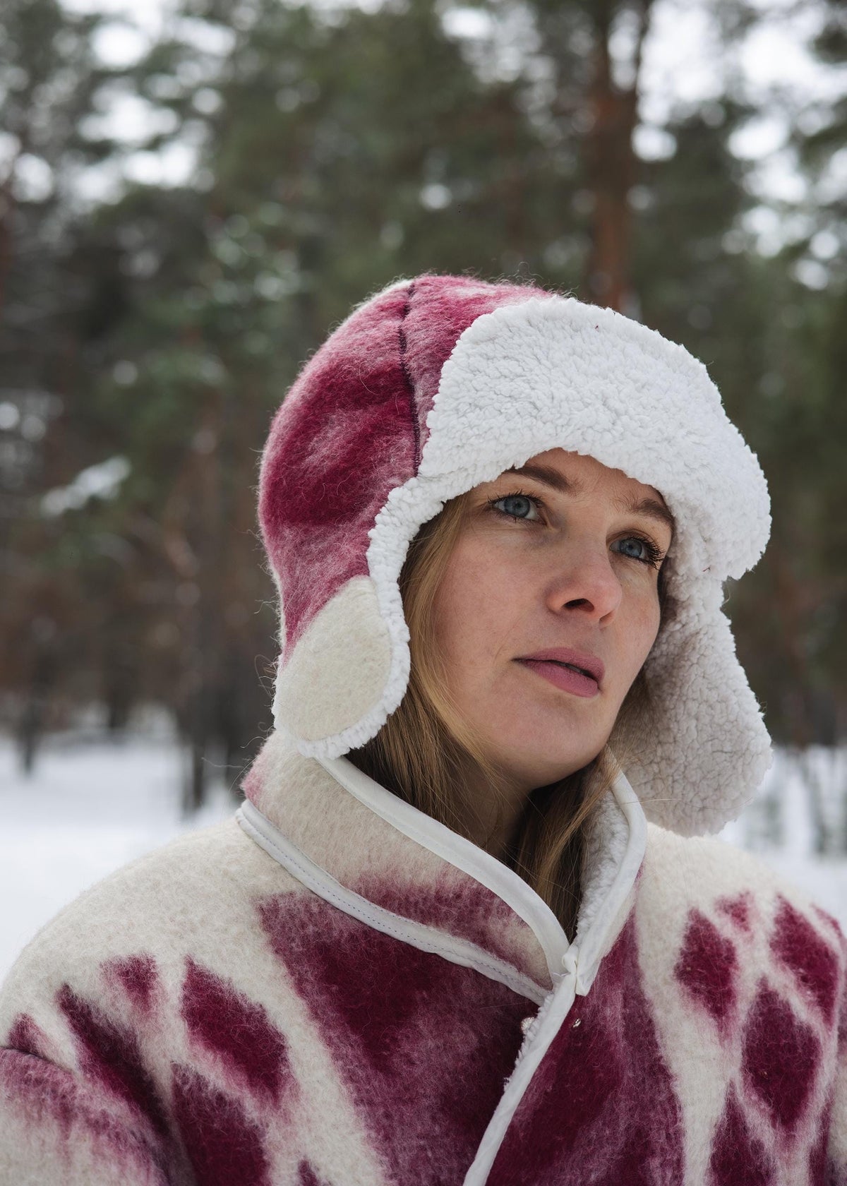 Unique One-of-a-Kind M Blanket Jacket & Hat Set - Cozy Warm