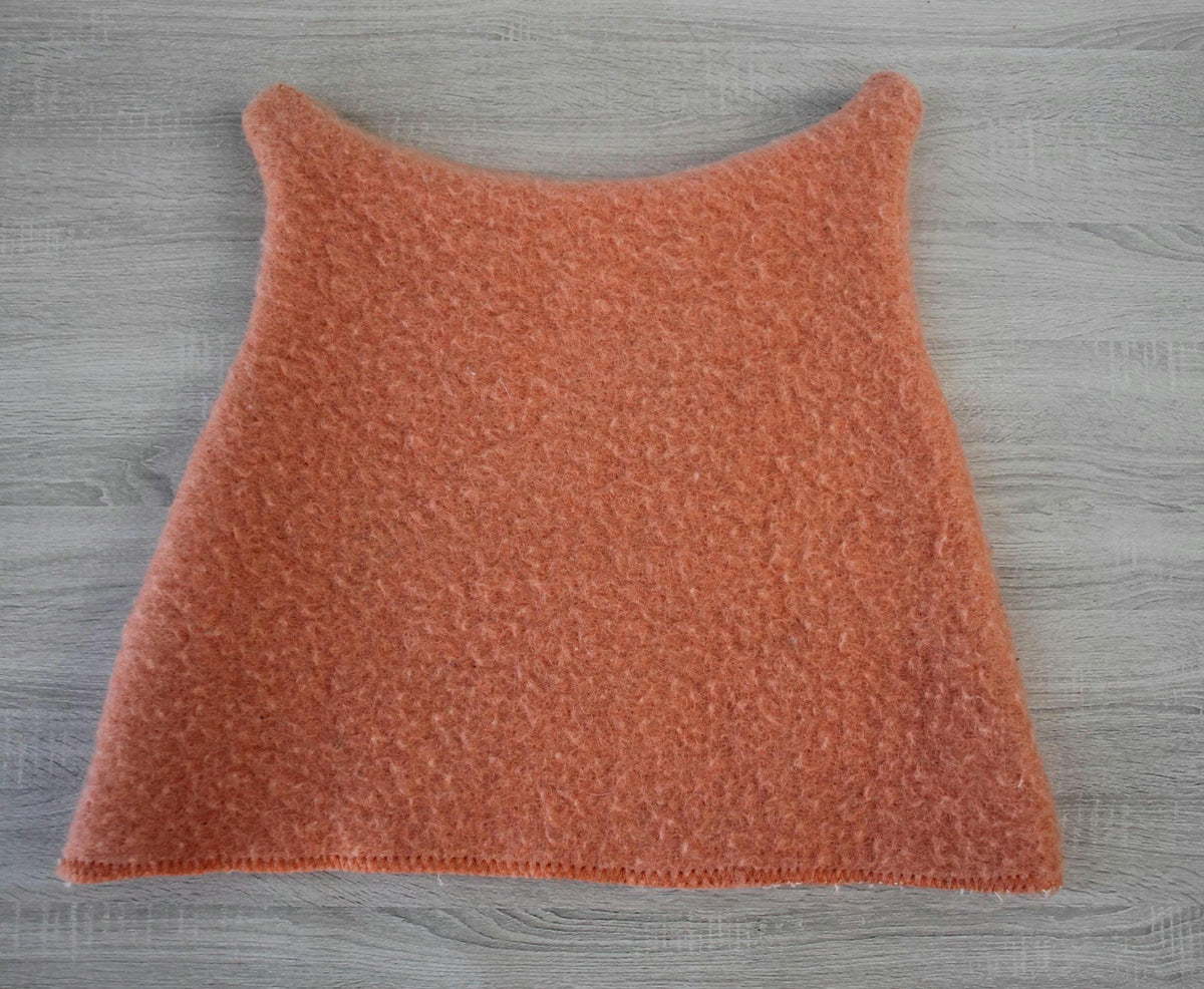 Cozy Upcycled Wool Sauna Hat for Kids (Ages 5-9)