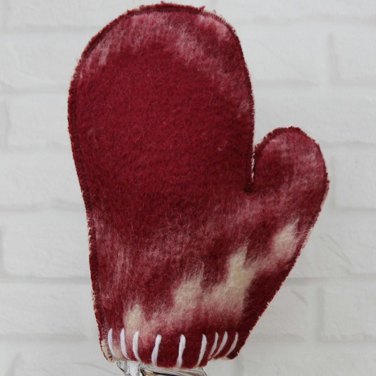Upcycled Wool Felt Sauna Hat & Mitten Set | Tie Dye Banya Gear