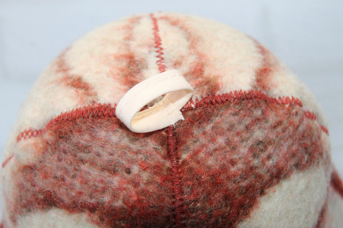 Upcycled Wool Sauna Hat – Traditional Banya Cap, Reclaimed Blanket Spa Accessory