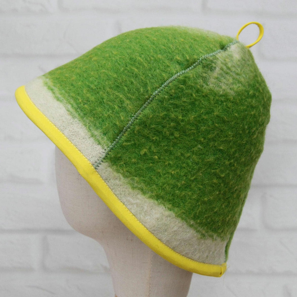 Upcycled Wool Sauna Hat, Vintage Blanket Banya Head Protection, Handmade Heat Resistant