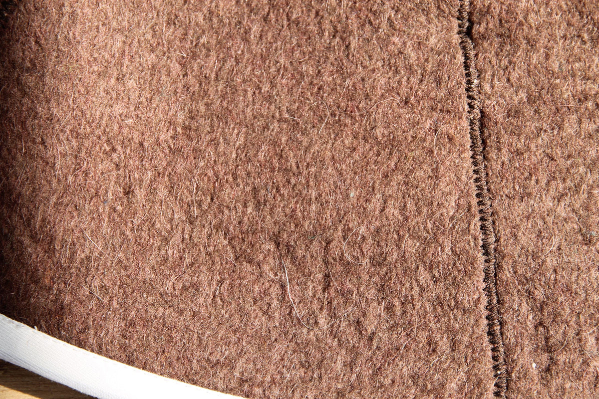 Dark Brown Felted Wool Sauna Hat – Traditional Banya Bath Accessory