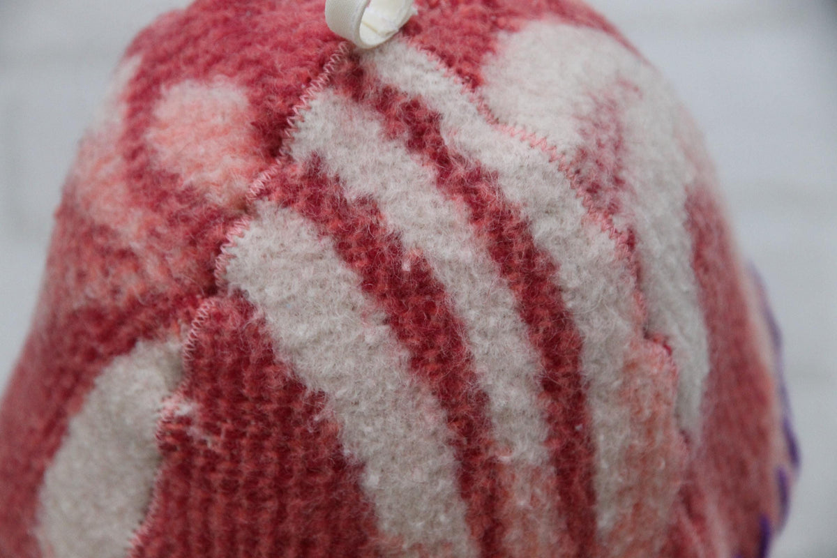 Upcycled Wool Sauna Hat , Reclaimed Vintage Wool Blanket , Eco-Friendly Spa Accessory
