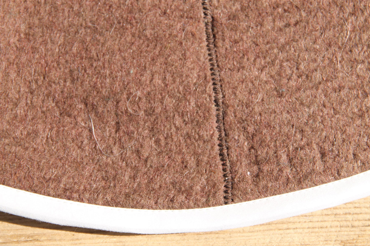 Dark Brown Felted Wool Sauna Hat – Traditional Banya Bath Accessory