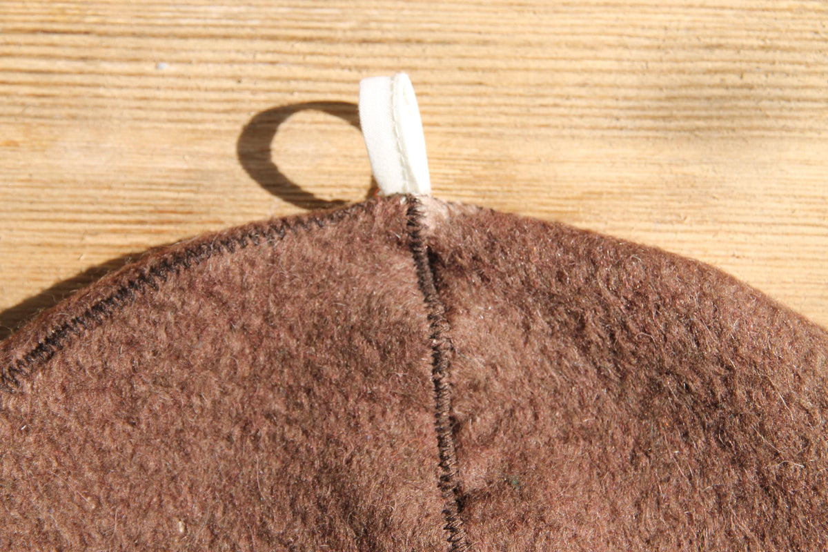 Dark Brown Felted Wool Sauna Hat – Traditional Banya Bath Accessory