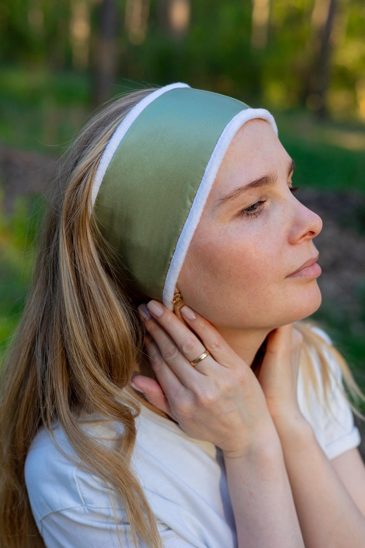 Adjustable Spa Headband, Soft Skincare Makeup Headwrap, Velcro Closure, 3 Colors