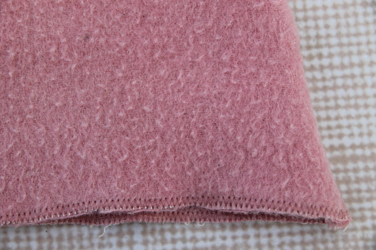 Pink Wool Cat Ears Sauna Hat, Banya Steam Room Protection Cap