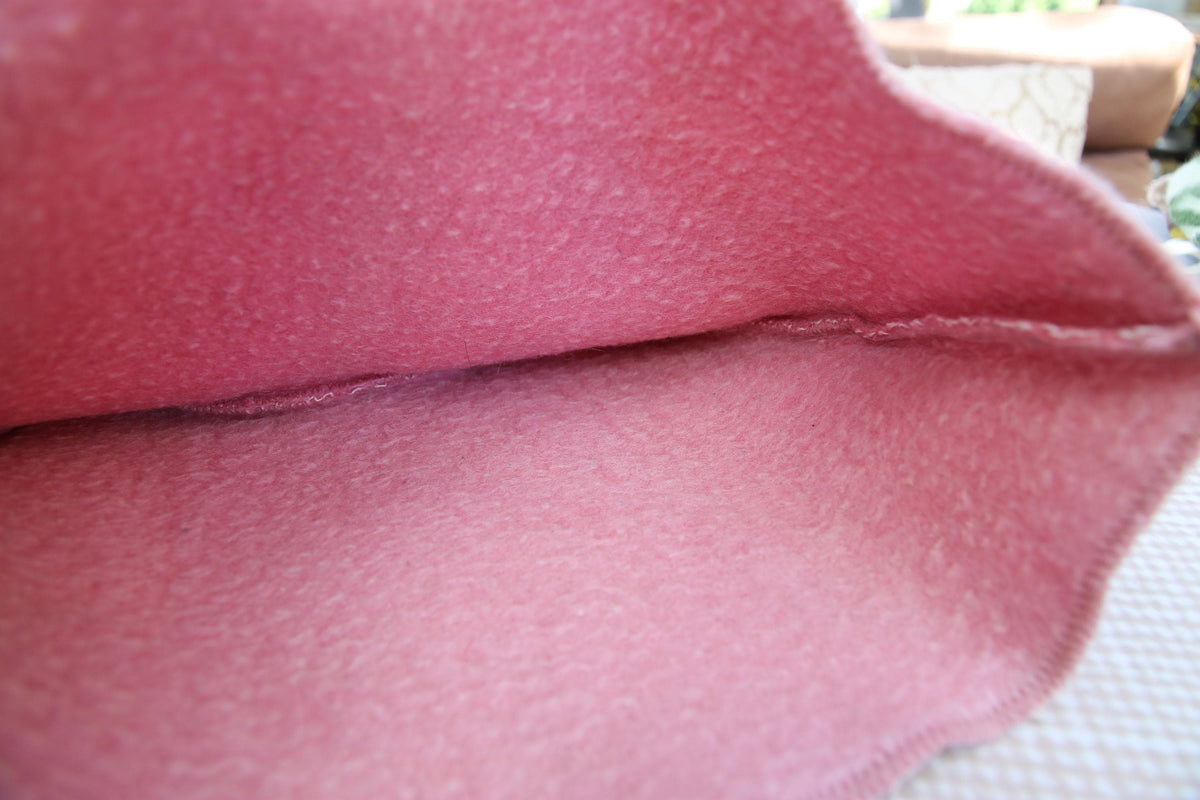 Pink Wool Cat Ears Sauna Hat, Banya Steam Room Protection Cap