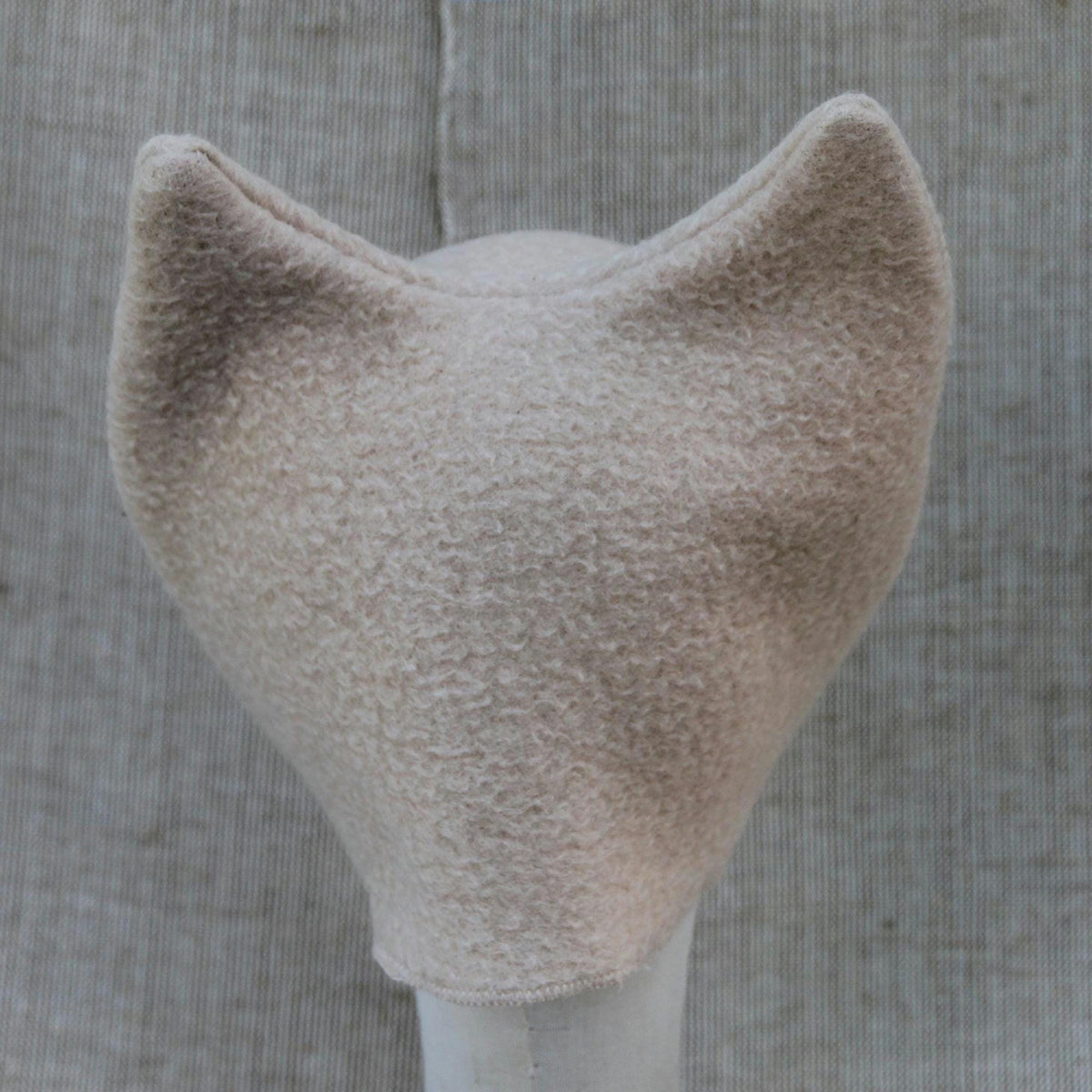 Felted Wool Sauna Hat with Ears, Banya Cap, Cozy Winter Walking Beanie