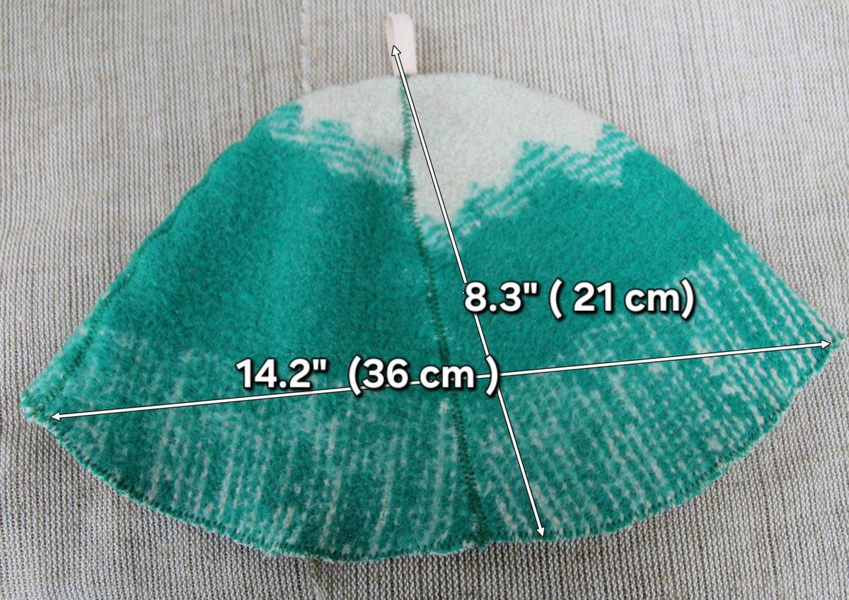 Upcycled Wool Sauna Hat, Felted Bath Cap, Steam Room Heat Protection Accessory