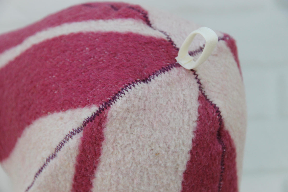 Upcycled Wool Sauna Hat , Eco-Friendly Banya Spa Cap