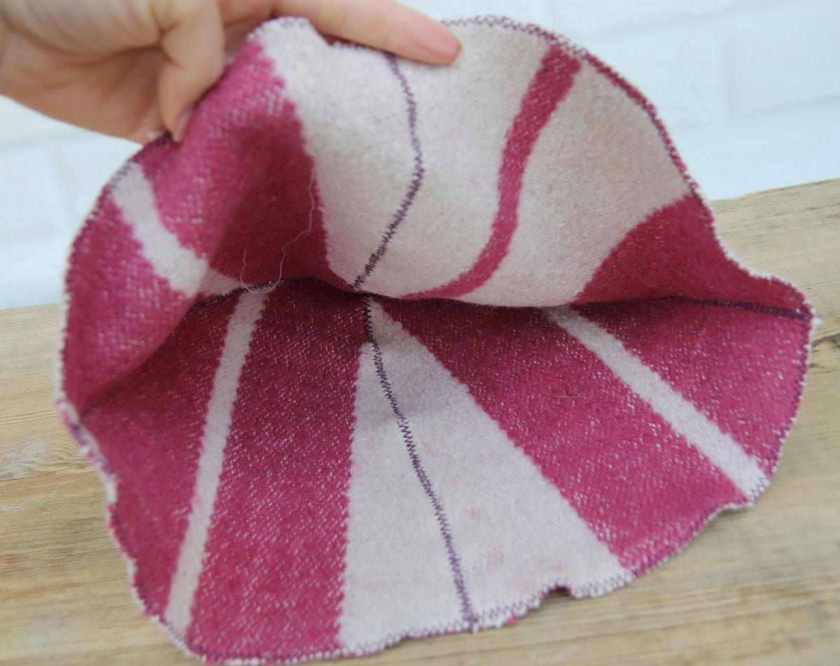 Upcycled Wool Sauna Hat , Eco-Friendly Banya Spa Cap