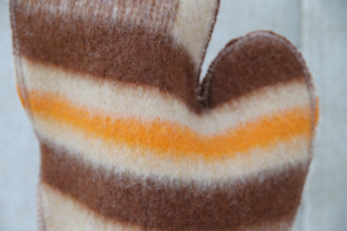 Upcycled Wool Sauna Hat and Mitten Set, Vintage Blanket Banya Accessories