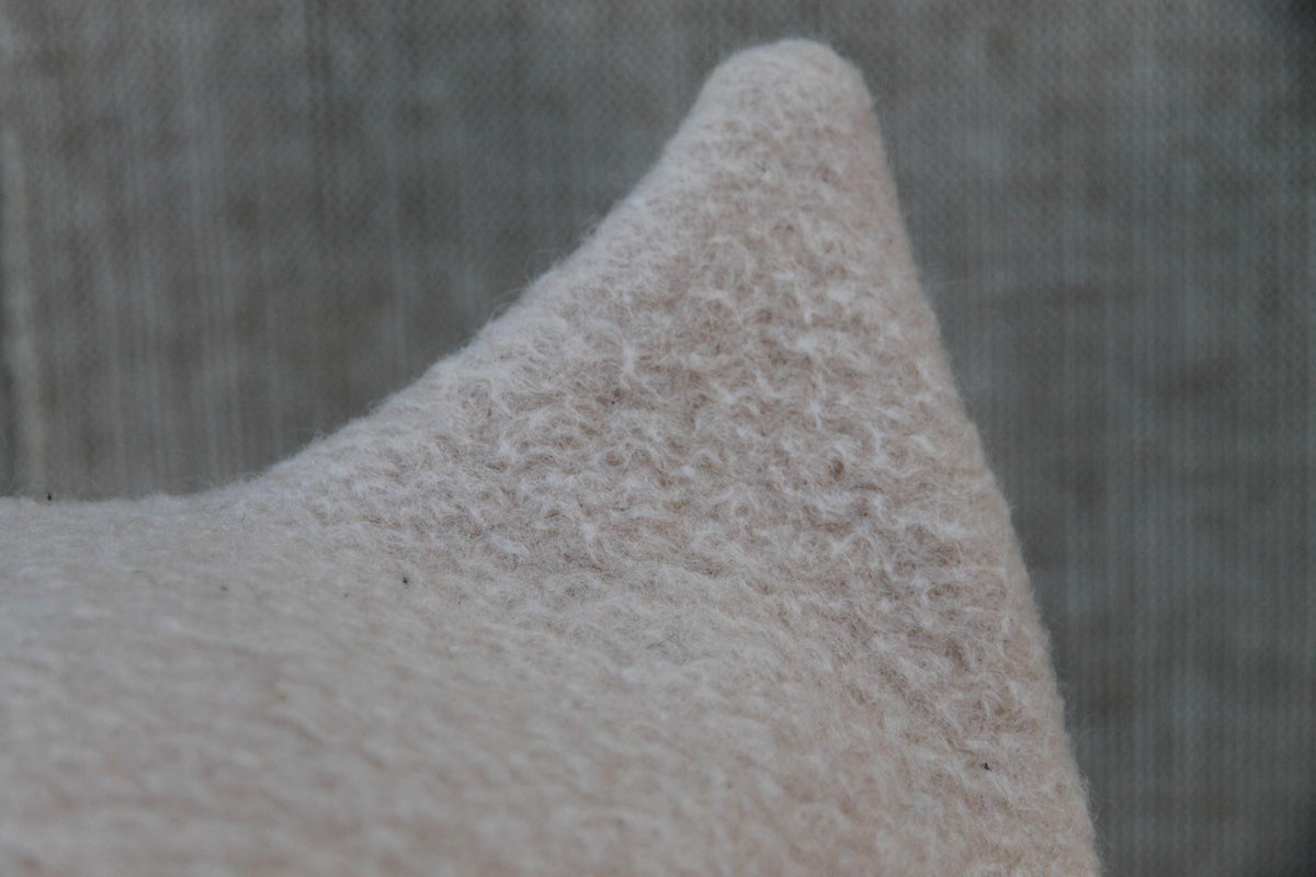 Felted Wool Sauna Hat with Ears, Banya Cap, Cozy Winter Walking Beanie