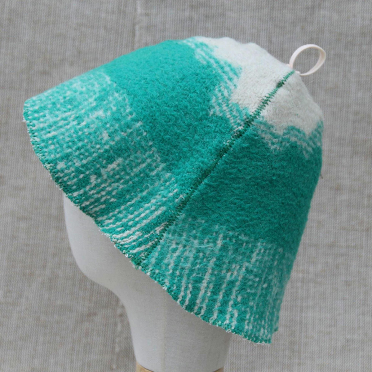 Upcycled Wool Sauna Hat, Felted Bath Cap, Steam Room Heat Protection Accessory