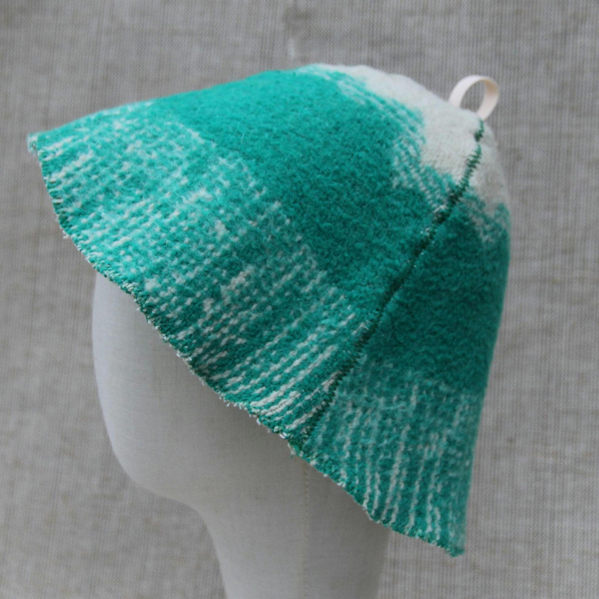 Upcycled Wool Sauna Hat, Felted Bath Cap, Steam Room Heat Protection Accessory