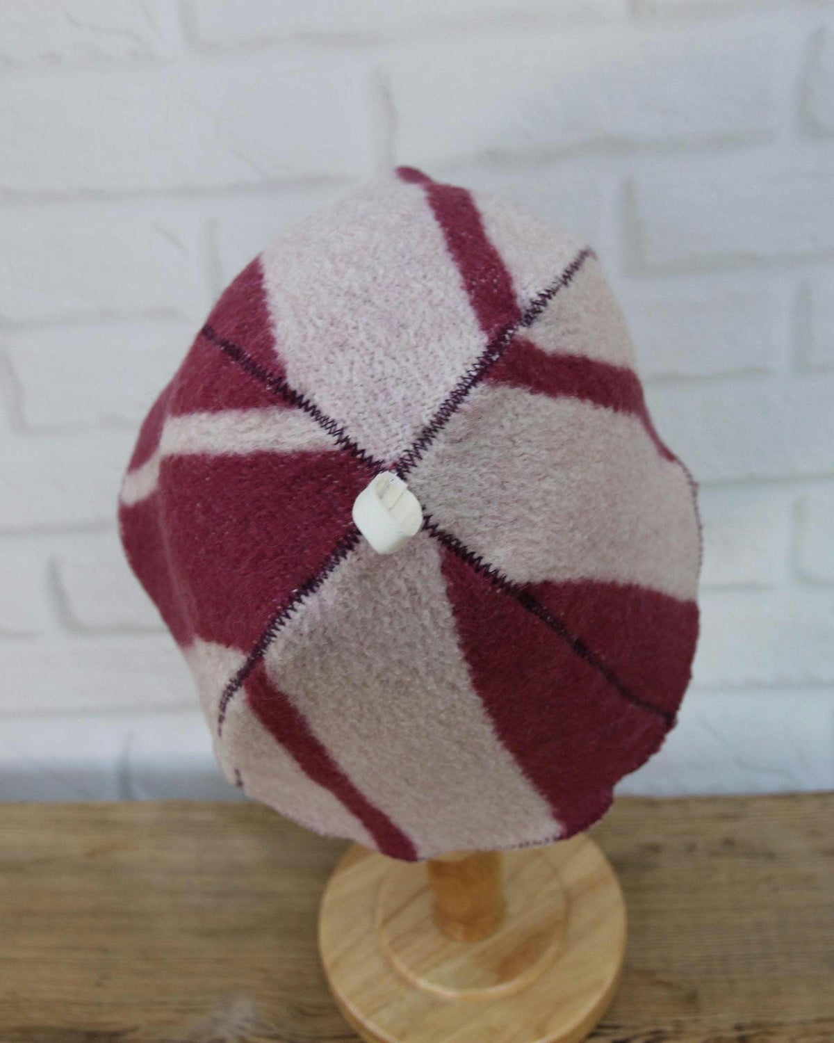 Upcycled Wool Sauna Hat , Eco-Friendly Banya Spa Cap