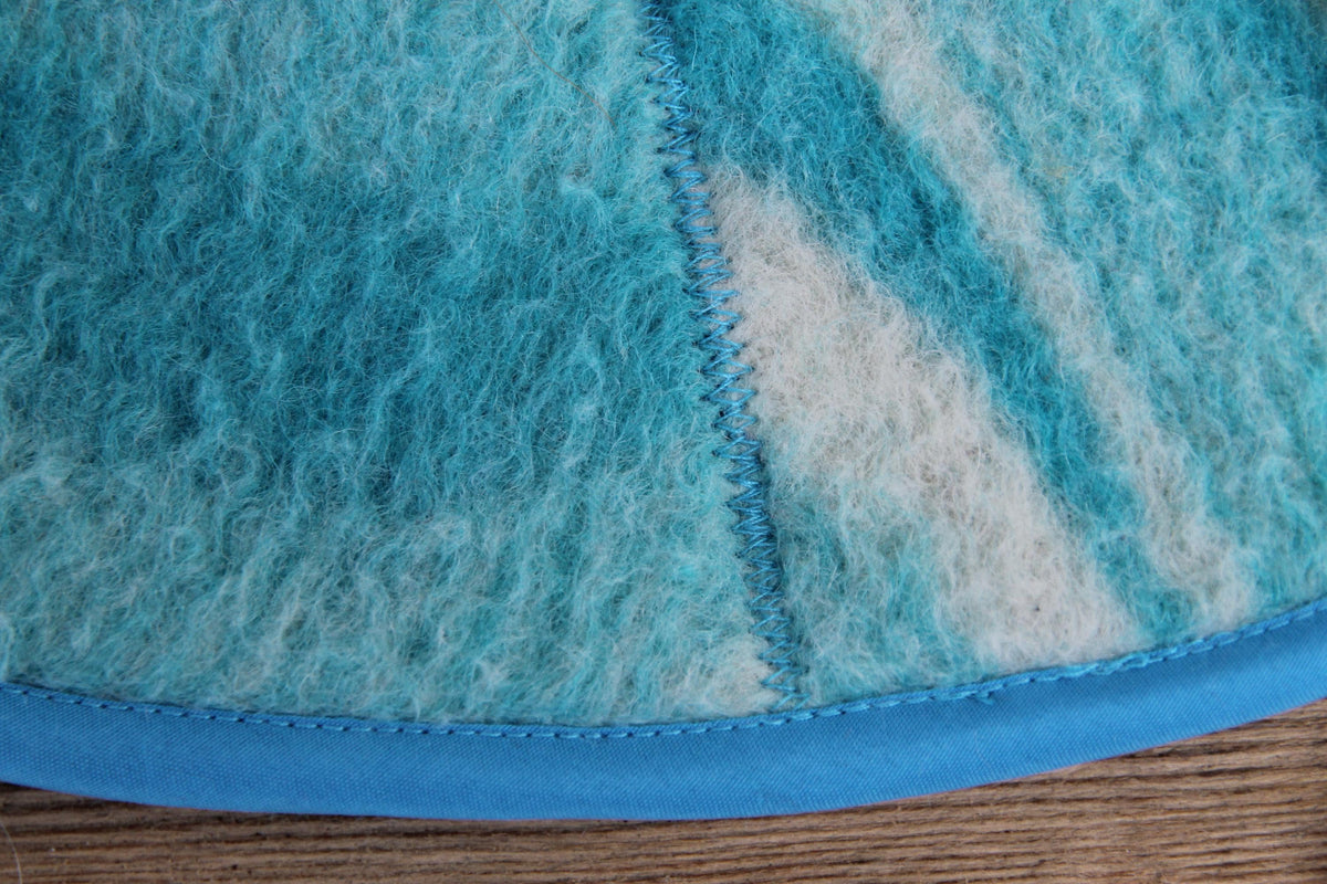 Upcycled Wool Sauna Hat, Handcrafted Eco-Friendly Bathing Cap, Cottagecore Boho Accessories